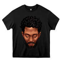 Black bearded black man portrait Heavy Core Tee - texasbilliewilder