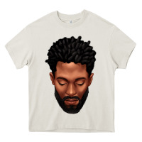Cream bearded black man portrait Heavy Core Tee - texasbilliewilder