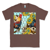 Chestnut western rooster seamless pattern Classic Tee - BundleAndBundleShop