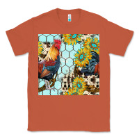 Copper western rooster seamless pattern Classic Tee - BundleAndBundleShop