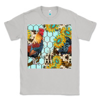 Moon Dust western rooster seamless pattern Classic Tee - BundleAndBundleShop