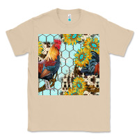 Mushroom western rooster seamless pattern Classic Tee - BundleAndBundleShop