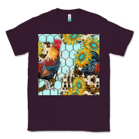 Plum western rooster seamless pattern Classic Tee - BundleAndBundleShop