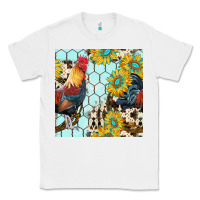 White western rooster seamless pattern Classic Tee - BundleAndBundleShop