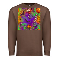 Chestnut halloween party seamless pattern Premium Sweatshirt - BundleAndBundleShop
