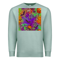 Seafoam halloween party seamless pattern Premium Sweatshirt - BundleAndBundleShop