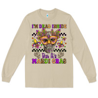 Mushroom i'm dead inside but it's mardi gras Long Sleeve Tee - Jasminsmagicworld
