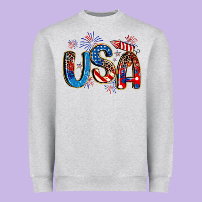 Usa 4th Of July Heavyweight Sweatshirt Designed By Artiststas
