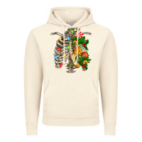 Vintage Artic skeleton chest christmas Vintage Hoodie - FaDigitalArtStudio
