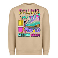 Rolling Into Second Grade Heavyweight Sweatshirt | Teevron