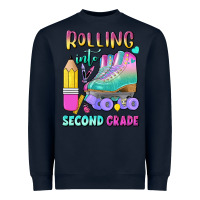 Navy rolling into second grade Heavyweight Sweatshirt - BundleAndBundleShop