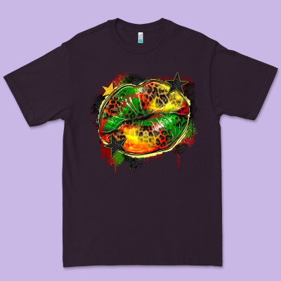 Juneteenth Lips Premium Tee Designed By Zillion Design Studio