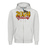 Dove Grey 2024 graduate Zipper Hoodie - MaliasSmallBusiness