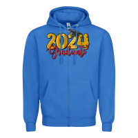 True Royal 2024 graduate Zipper Hoodie - MaliasSmallBusiness