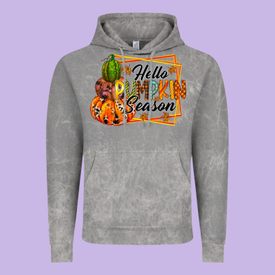 Hello Pumpkin Season Vintage Hoodie Designed By Racoondesign