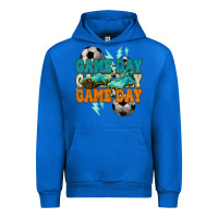 Cobalt Game day lightning bolt soccer Urban Hoodie - HowdyJamesFarm