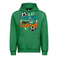 Emerald Game day lightning bolt soccer Urban Hoodie - HowdyJamesFarm