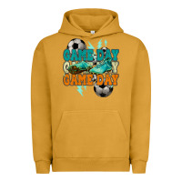 Pigment Peanut Butter Game day lightning bolt soccer Urban Hoodie - HowdyJamesFarm