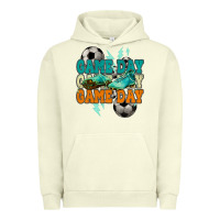 Pigment Pistachio Game day lightning bolt soccer Urban Hoodie - HowdyJamesFarm
