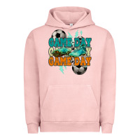 Pigment Salmon Game day lightning bolt soccer Urban Hoodie - HowdyJamesFarm