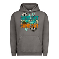 Pigment Tornado Game day lightning bolt soccer Urban Hoodie - HowdyJamesFarm