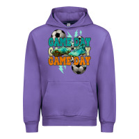 Tulip Game day lightning bolt soccer Urban Hoodie - HowdyJamesFarm