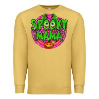 Antique Gold spooky mama Premium Sweatshirt - BundleAndBundleShop