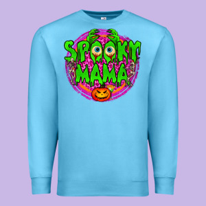 Spooky Mama Premium Sweatshirt Designed By Bundleandbundleshop