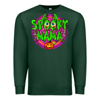 Sports Green spooky mama Premium Sweatshirt - BundleAndBundleShop