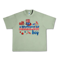 Oil Green all american boy Urban Heavy Tee - AdoDesignShop
