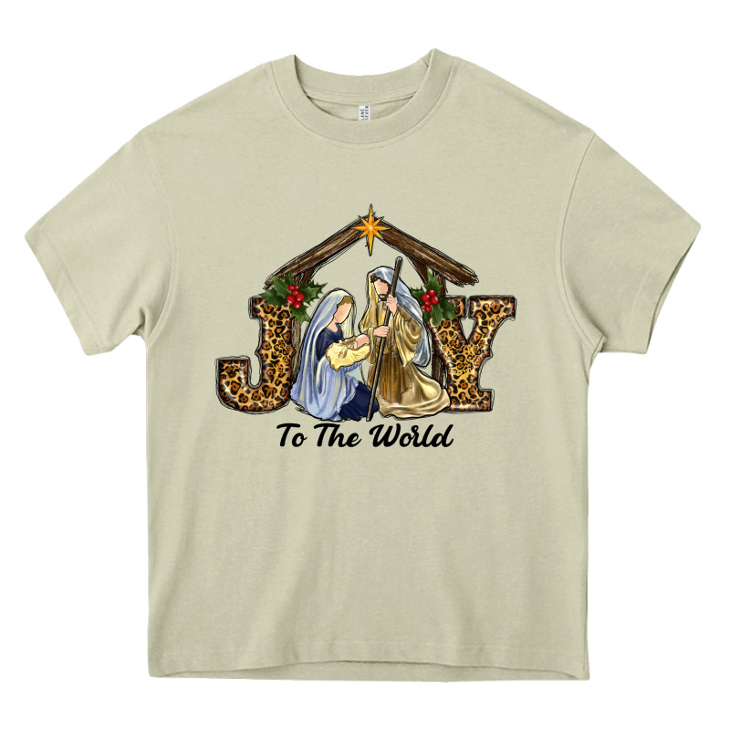 Joy To The World Baby Jesus Christmas Heavy Core Tee by RanaPortraitStore | Teevron