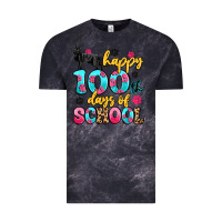 Cloud Black happy 100th days of school cat Vintage Tee - Artiststas