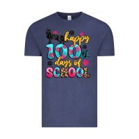 Vintage Denim happy 100th days of school cat Vintage Tee - Artiststas