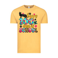 Vintage Mustard happy 100th days of school cat Vintage Tee - Artiststas