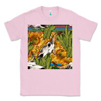 Bubblegum Pink western bull skull seamless pattern Classic Tee - BundleAndBundleShop