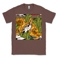 Chestnut western bull skull seamless pattern Classic Tee - BundleAndBundleShop