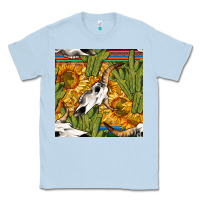 Western Bull Skull Seamless Pattern Classic Tee | Teevron