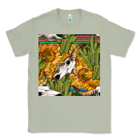 Matcha western bull skull seamless pattern Classic Tee - BundleAndBundleShop