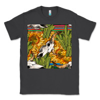Smoke western bull skull seamless pattern Classic Tee - BundleAndBundleShop