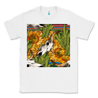 White western bull skull seamless pattern Classic Tee - BundleAndBundleShop