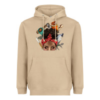 Wild Camping Afro Messy Bbs Heavyweight Hoodie | Teevron