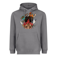 Storm Wild Camping Afro Messy Bbs Heavyweight Hoodie - BundleAndBundleShop