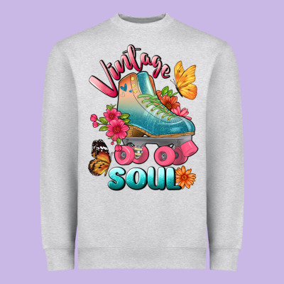 Vintage Soul Heavyweight Sweatshirt Designed By Bundleandbundleshop