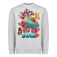 Heather Grey vintage soul Heavyweight Sweatshirt - BundleAndBundleShop