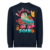 Navy vintage soul Heavyweight Sweatshirt - BundleAndBundleShop