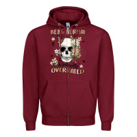 Burgundy being normal is painfully overrated Zipper Hoodie - MaliasSmallBusiness