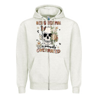 Oatmeal Heather being normal is painfully overrated Zipper Hoodie - MaliasSmallBusiness
