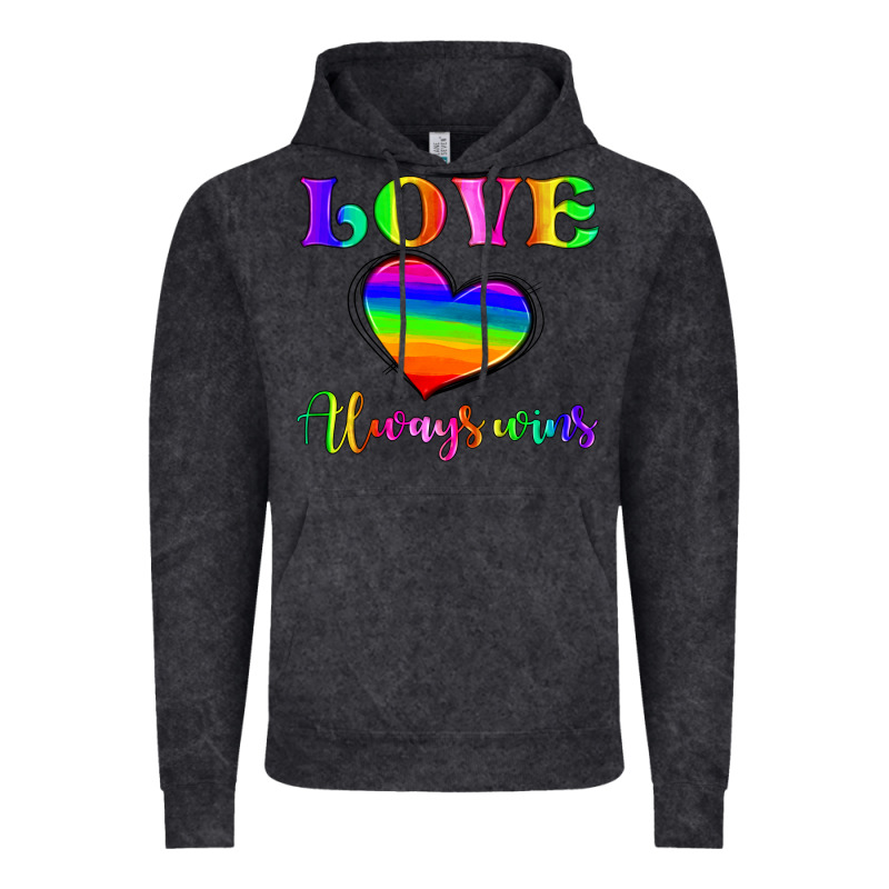 Love Always Wins Vintage Hoodie by HRA Design Shop | Teevron