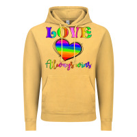 Vintage Mustard love always wins Vintage Hoodie - HRA Design Shop
