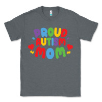Charcoal Heather LIL Autism Mom Classic Tee - CowhideDigitalArt